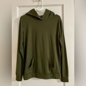 Green hoodie